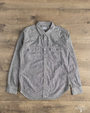 Flat Head FN-SCW-003L - 5oz Chambray Western Shirt - Black