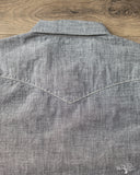 Flat Head FN-SCW-003L - 5oz Chambray Western Shirt - Black