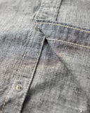 Flat Head FN-SCW-003L - 5oz Chambray Western Shirt - Black