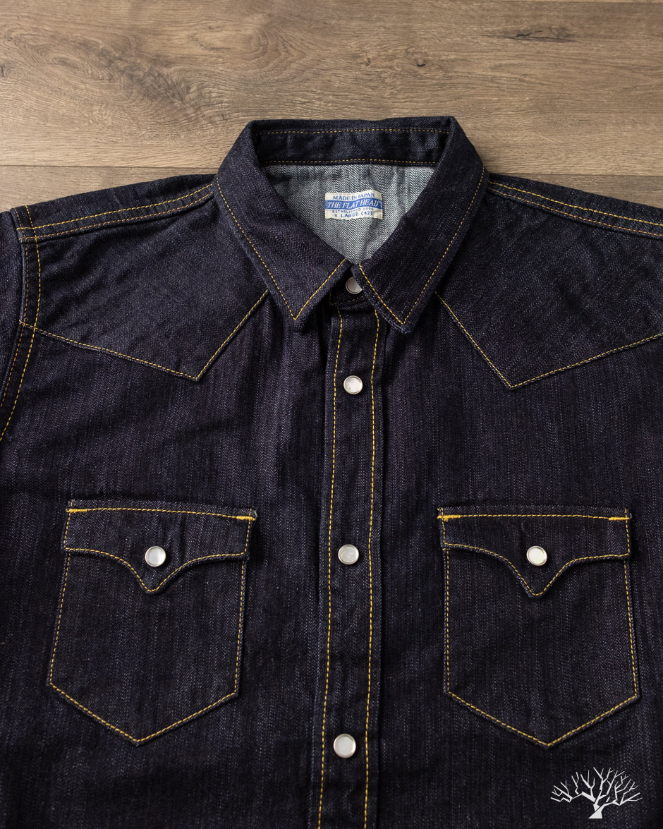 The Flat Head - FN-SDW-002L - 1950's 10oz Denim Western Shirt