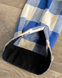 Flat Head FN-SNR-101L - Block Check Flannel Shirt - White/Blue