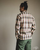 Flat Head FN-SNW-014L - Flannel Check Western Shirt - Ivory