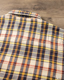 Flat Head FN-SNW-014L - Flannel Check Western Shirt - Ivory