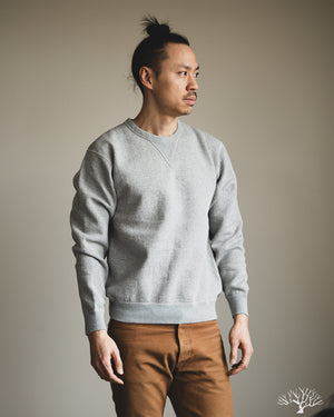 The Flat Head - FN-SWC-301 - Loopwheel Crew Neck Sweatshirt - Grey