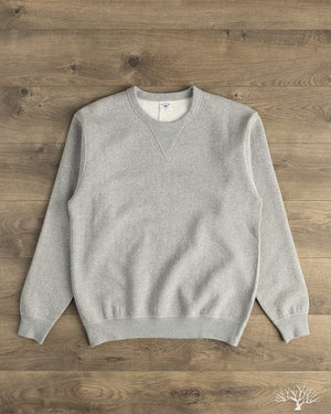 The Flat Head - FN-SWC-301 - Loopwheel Crew Neck Sweatshirt - Grey