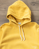 The Flat Head FN-SWP-211 - Loopwheel Hooded Sweatshirt - Mustard