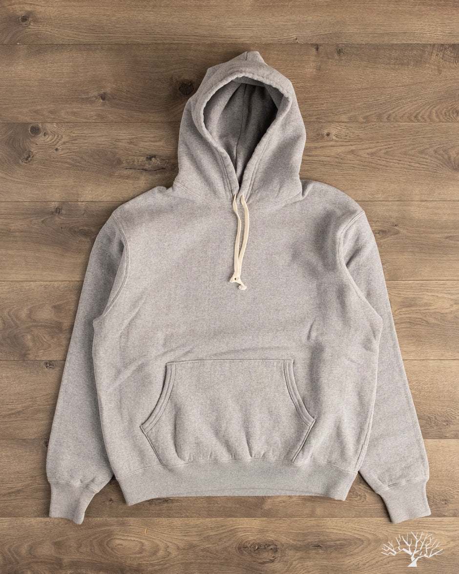Flat Head FN-SWP-301 - Loopwheel Hooded Sweatshirt - Gray
