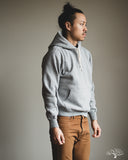 Flat Head FN-SWP-301 - Loopwheel Hooded Sweatshirt - Gray