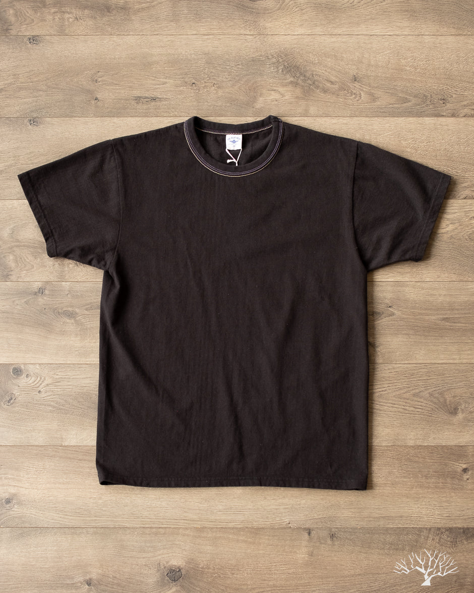 THE FLAT HEAD FN-THC-101 Plain T-Shirt