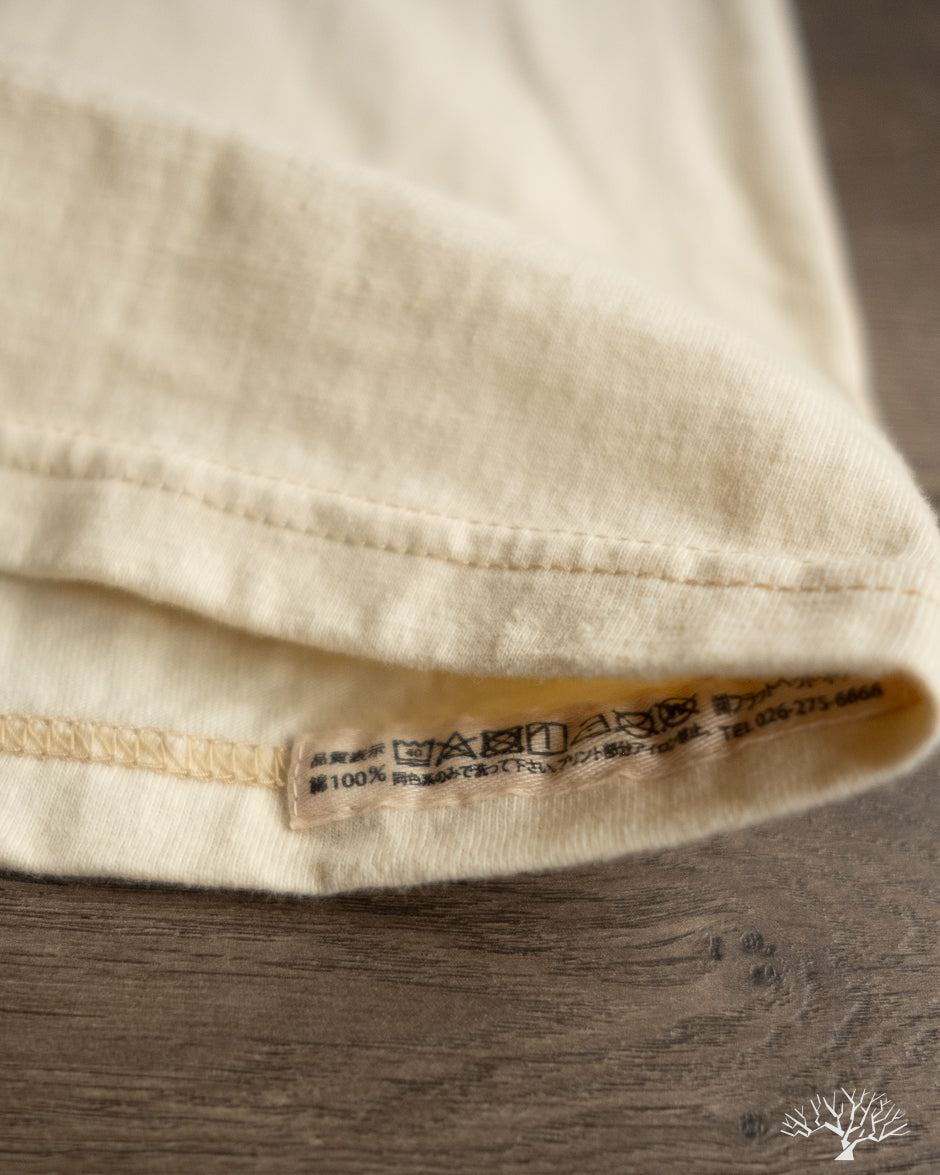 Flat Head FN-THC-101 - THC 9oz Plain Heavyweight Tee - Ivory