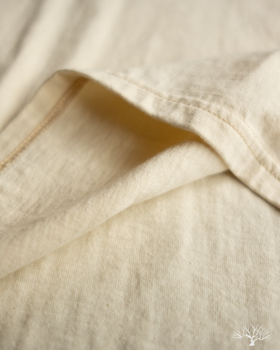 Flat Head FN-THC-101 - THC 9oz Plain Heavyweight Tee - Ivory