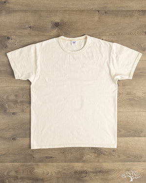 Flat Head FN-THC-101 - THC 9oz Plain Heavyweight Tee - Nature