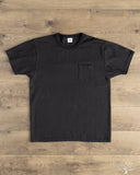 Flat Head FN-THC-101P - THC 9oz Pocket Heavyweight Tee - Black
