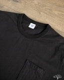 Flat Head FN-THC-101P - THC 9oz Pocket Heavyweight Tee - Black