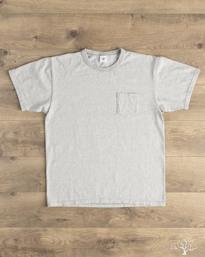 Flat Head FN-THC-101P - THC 9oz Pocket Heavyweight Tee - Gray