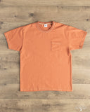 Flat Head FN-THC-101P - THC 9oz Pocket Heavyweight Tee - Orange