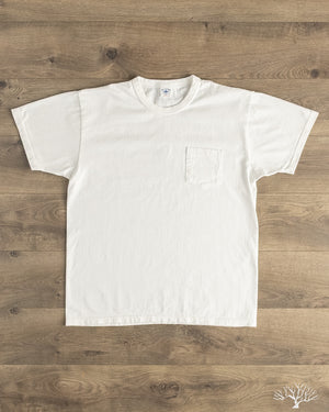 Flat Head FN-THC-101P - THC 9oz Pocket Heavyweight Tee - White