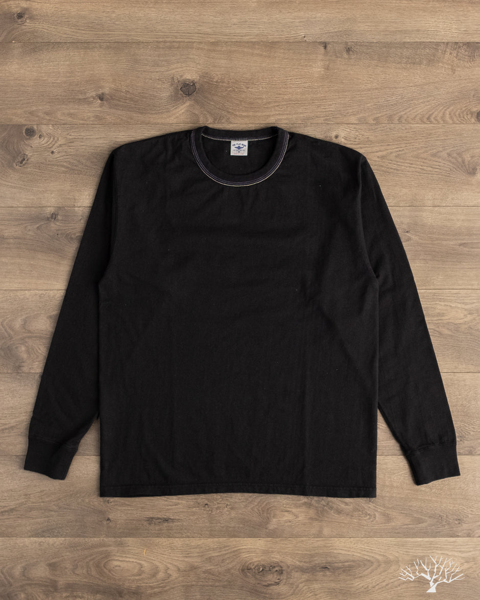 Flat Head FN-THCL-201 - THC 9oz Long-Sleeve Heavyweight Tee - Black