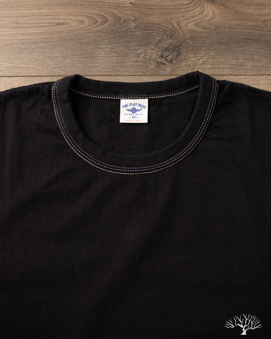 Flat Head FN-THCL-201 - THC 9oz Long-Sleeve Heavyweight Tee - Black