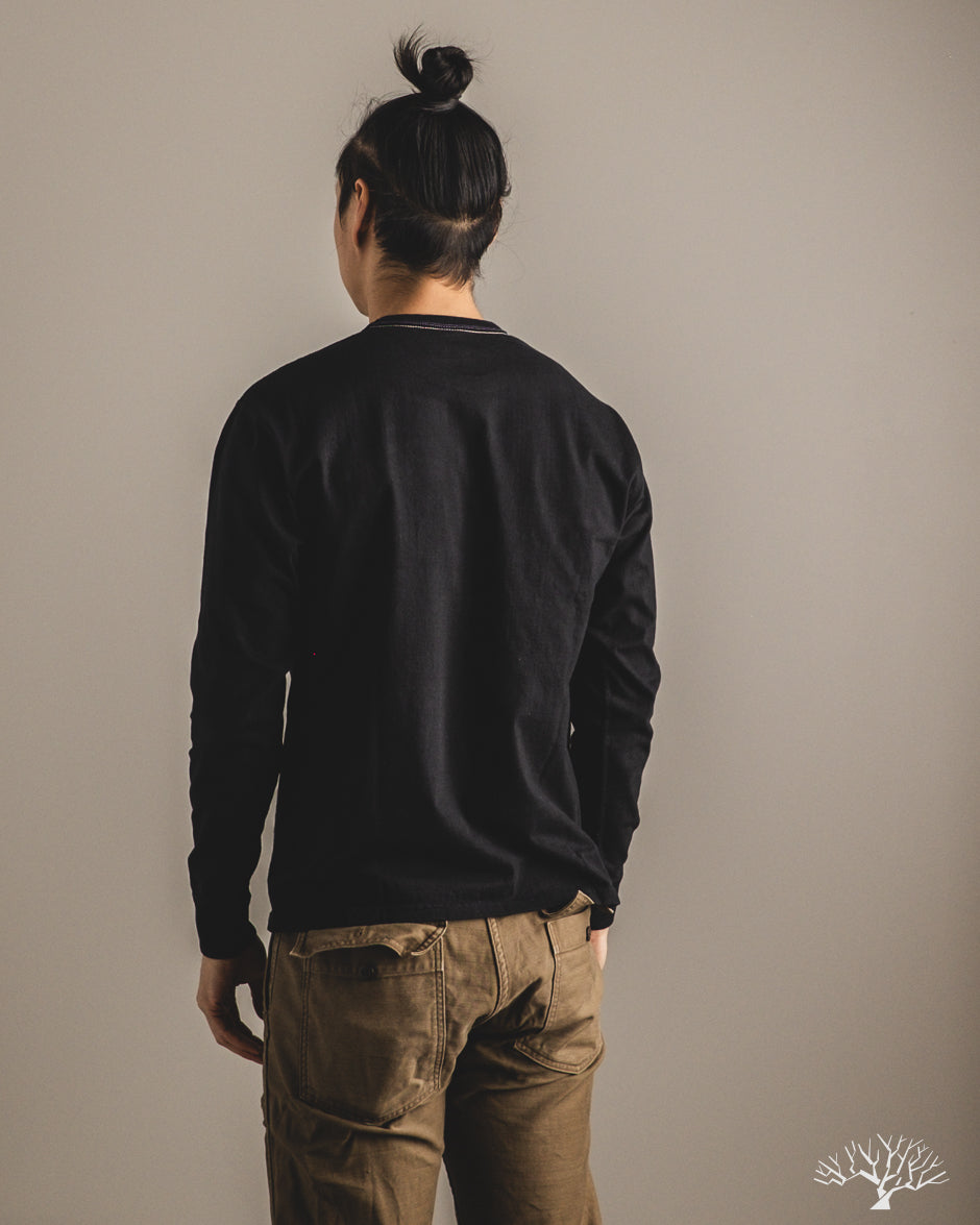 Flat Head FN-THCL-201 - THC 9oz Long-Sleeve Heavyweight Tee - Black