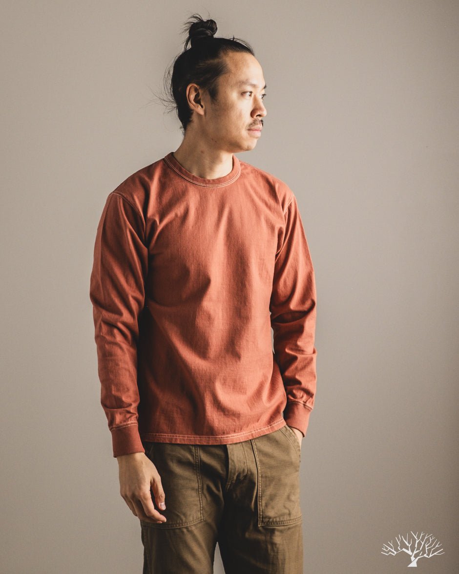 Flat Head FN-THCL-201 - THC 9oz Long-Sleeve Heavyweight Tee - Orange