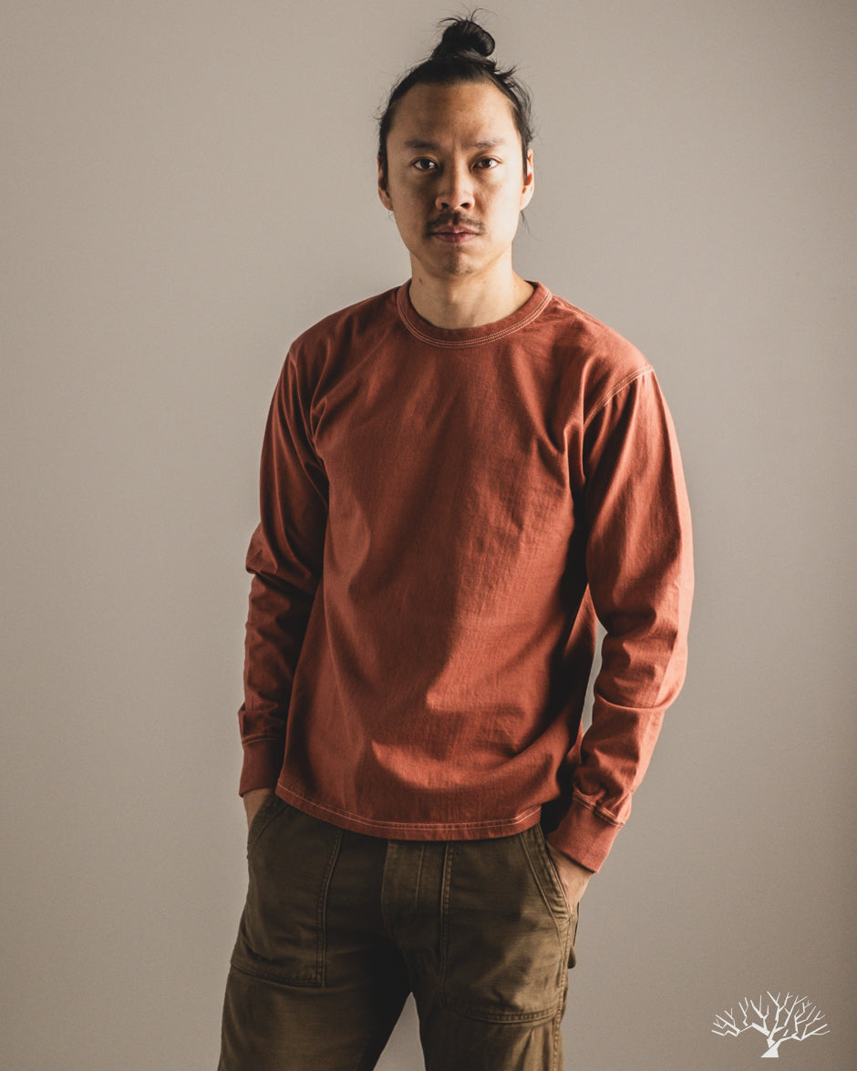 Flat Head FN-THCL-201 - THC 9oz Long-Sleeve Heavyweight Tee - Orange