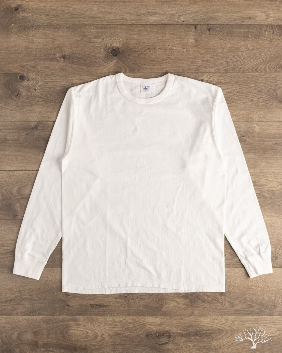 Flat Head FN-THCL-201 - THC 9oz Long-Sleeve Heavyweight Tee - White