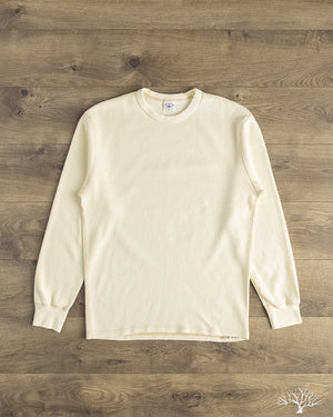 Flat Head FN-THL-101 - Waffle Knit Long-Sleeve Thermal - Ivory