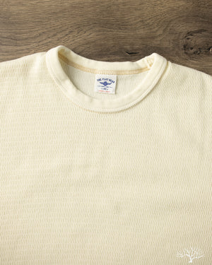 BODHI / ボーディ | 2024AW | CASHMERE WAFFLE THERMAL カシミヤ ワッフル サーマル ニット | 2 | VANILLA WHITE / バニラホワイト | メンズ The Flat Head - FN-THL-101 - Waffle Knit Long-Sleeve Thermal