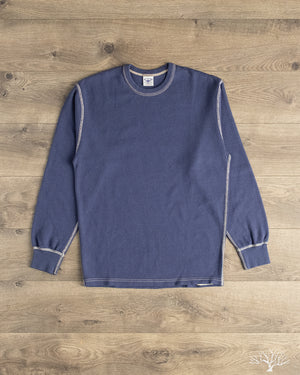 Flat Head FN-THL-101 - Waffle Knit Long-Sleeve Thermal - Navy