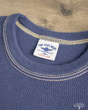 Flat Head FN-THL-101 - Waffle Knit Long-Sleeve Thermal - Navy