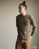 Flat Head FN-THL-101 - Waffle Knit Long-Sleeve Thermal - Olive