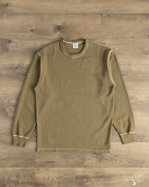 Flat Head FN-THL-101 - Waffle Knit Long-Sleeve Thermal - Olive