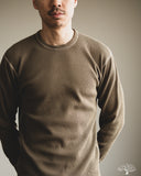 Flat Head FN-THL-101 - Waffle Knit Long-Sleeve Thermal - Olive