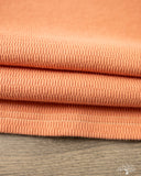 Flat Head FN-THLH-004 - Waffle Knit Henley Thermal - Light Orange