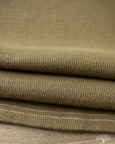 Flat Head FN-THLH-004 - Waffle Knit Henley Thermal - Olive