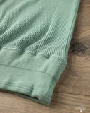 Flat Head FN-THW-002 - Thermal Raglan Sleeve T-Shirt - Green