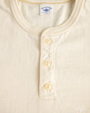 Flat Head FN-TSH-003 - Short-Sleeve Henley T-Shirt - Nature