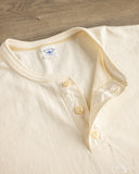 Flat Head FN-TSH-003 - Short-Sleeve Henley T-Shirt - Nature