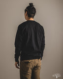 Flat Head FN-TSHL-004 - Long-Sleeve Henley T-Shirt - Black