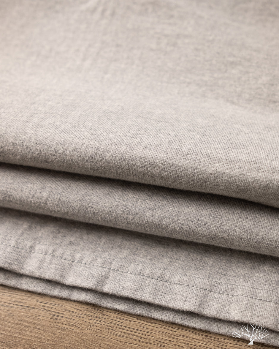 Flat Head FN-TSHL-004 - Long-Sleeve Henley T-Shirt - Grey