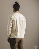 Flat Head FN-TSHL-004 - Long-Sleeve Henley T-Shirt - Ivory