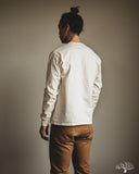 Flat Head FN-TSHL-004 - Long-Sleeve Henley T-Shirt - Nature