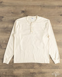 Flat Head FN-TSHL-004 - Long-Sleeve Henley T-Shirt - Nature