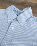 Gitman Vintage Blue Tonal Seersucker Short-Sleeve Shirt