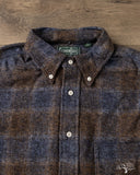 Gitman Vintage Brown Cotton Tweed Check Shirt