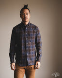 Gitman Vintage Brown Cotton Tweed Check Shirt