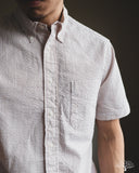 Gitman Vintage Brown Yarn-Dyed Seersucker Short-Sleeve Shirt