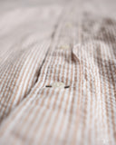 Gitman Vintage Brown Yarn-Dyed Seersucker Short-Sleeve Shirt