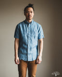 Gitman Vintage Blue Chambray Linen Shirt